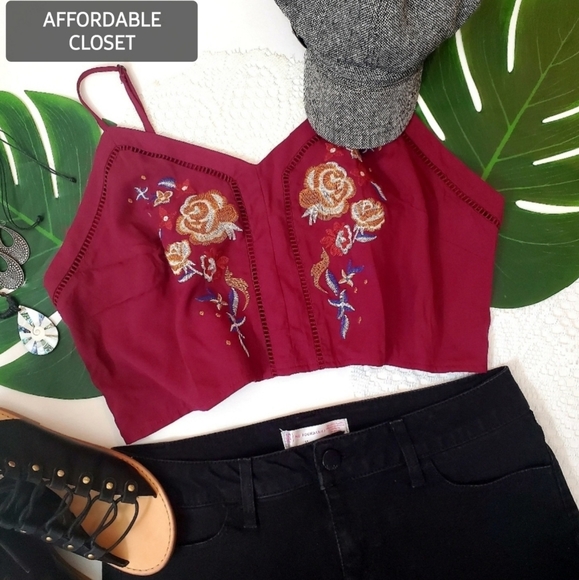 Xhilaration Tops - ‼️CLEARANCE‼️ 🍟 NWT Adorable Boho cropped top size XXL 🍟